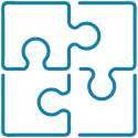 Blue Puzzle icon