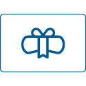 Dark blue diploma icon